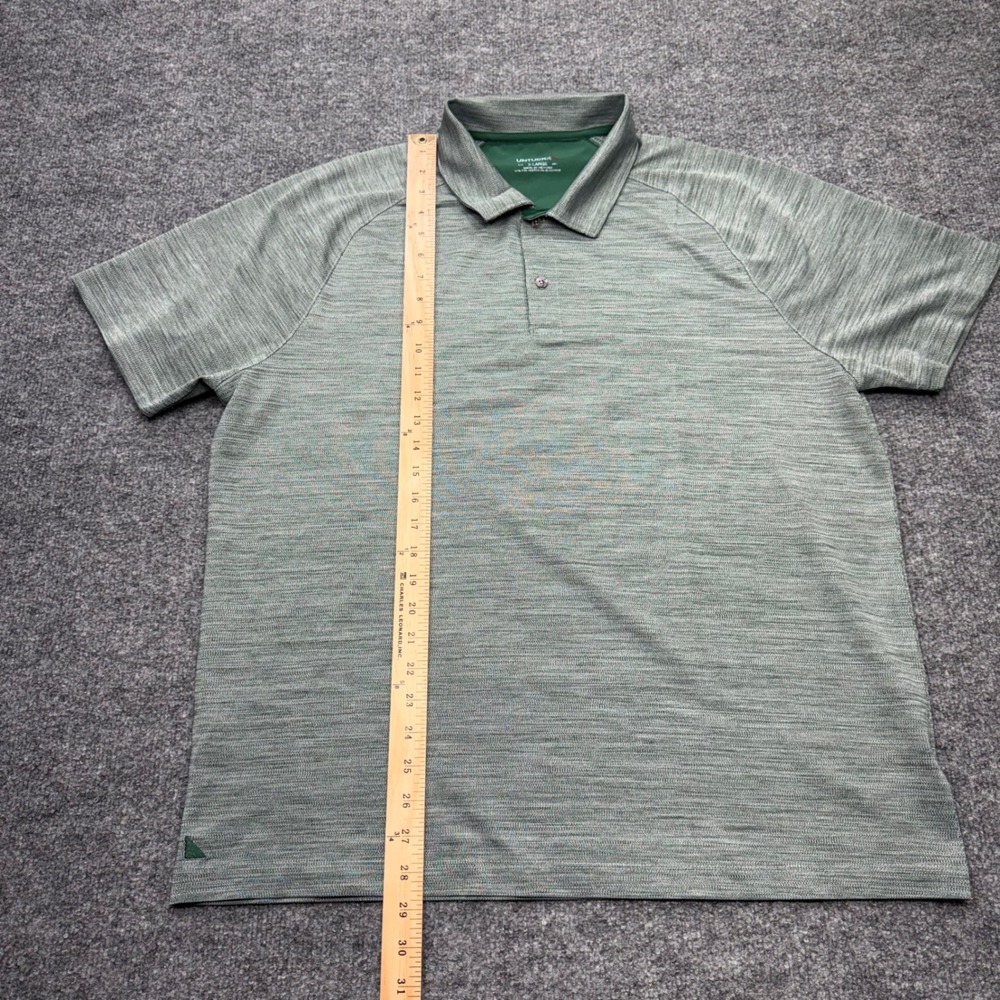 UNTUCKit Hannifer Polo Shirt Mens XL Dark Green Space Dye Performance 41486 - Picture 3 of 8